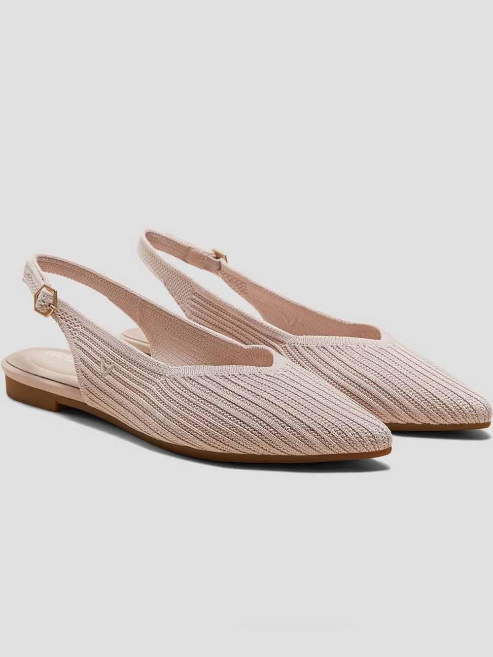 VIVAIA Women's Dressy Comfortable Pointed-Toe Slingback Flats - 41.5 ballet pink